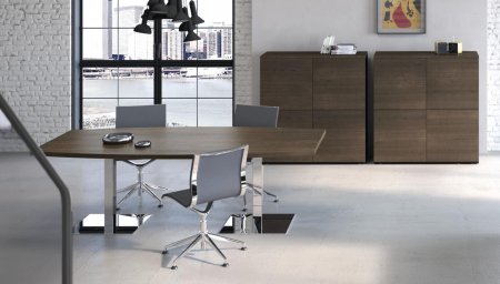 Frezza tavolo riunione meeting arredo ufficio flex office srl Tavolo ovale ufficio
